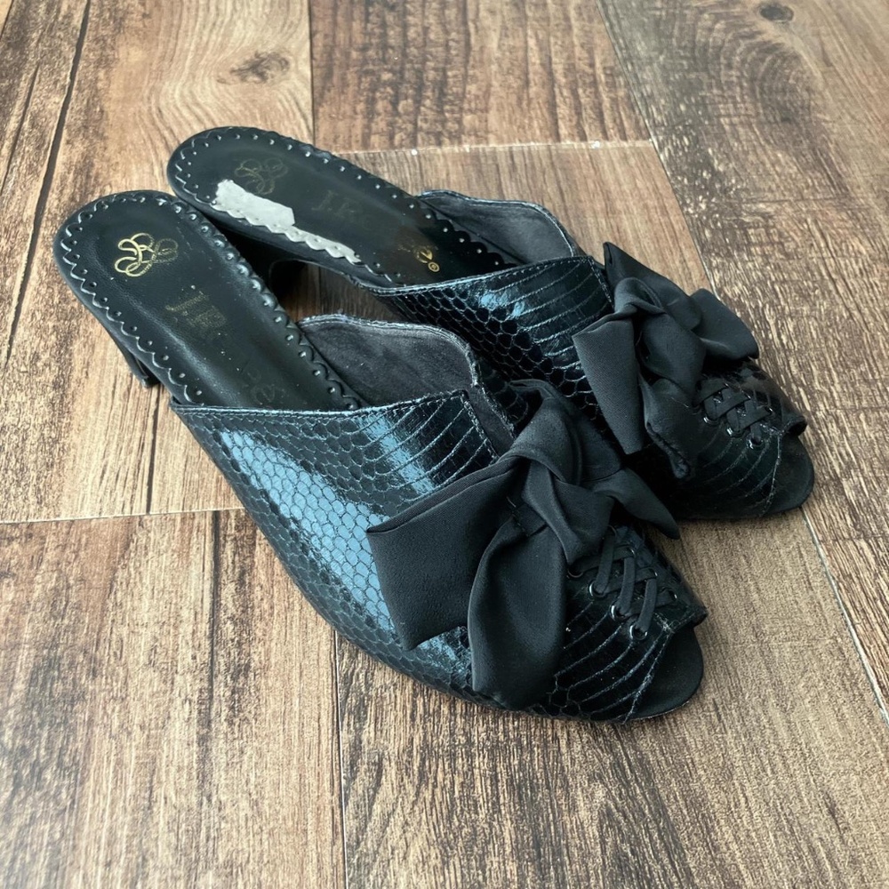 Black Mule Sandals size 8